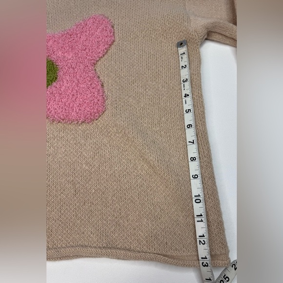 NWOT DAVI & DANI Oversized Textured Knit Daisy Sweater Womens Small - Picture 9 of 11